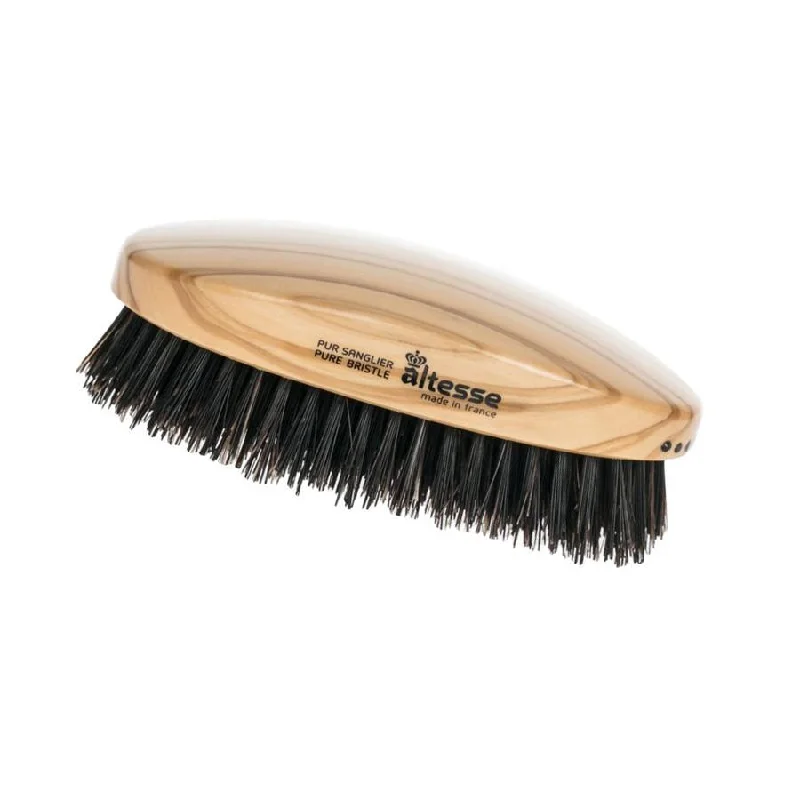 Altesse Handmade Pure Bristle Military Hairbrush, Olivewood