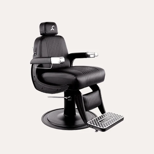 Blacked-Out Cobalt Omega Barber Chair