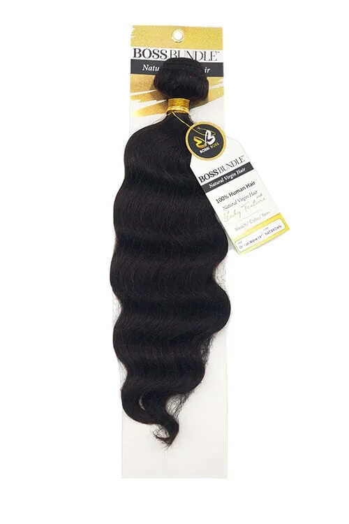 Bobbi Boss Gold Level Boss Bundle Ocean Wave Natural Virgin Weft Hair 16"