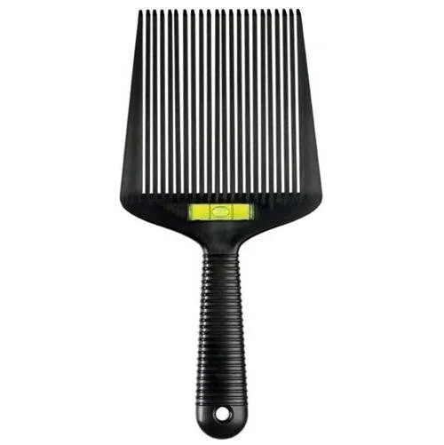 Flat Top Guide Comb With Liquid Bubble Level Black