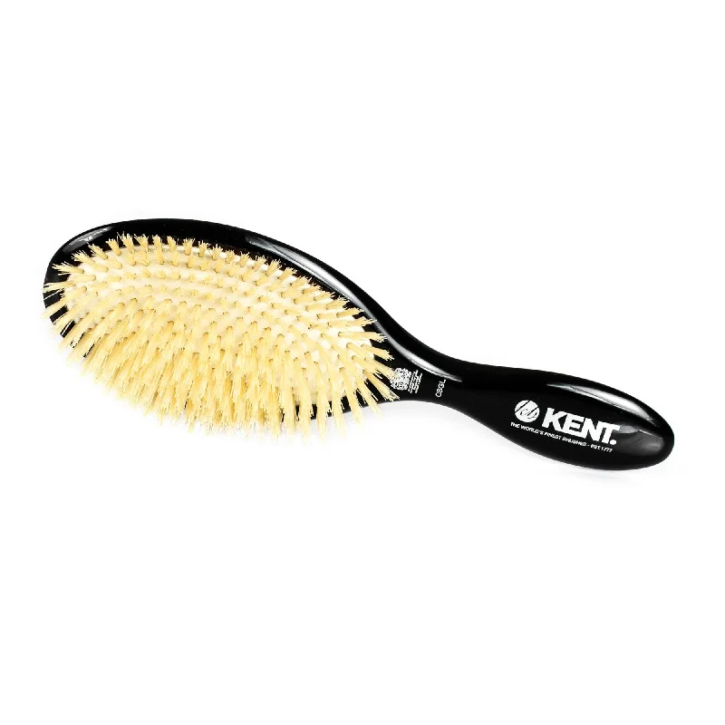 Kent CSGL Large Pure Soft White Bristle Brush, Cushion Base