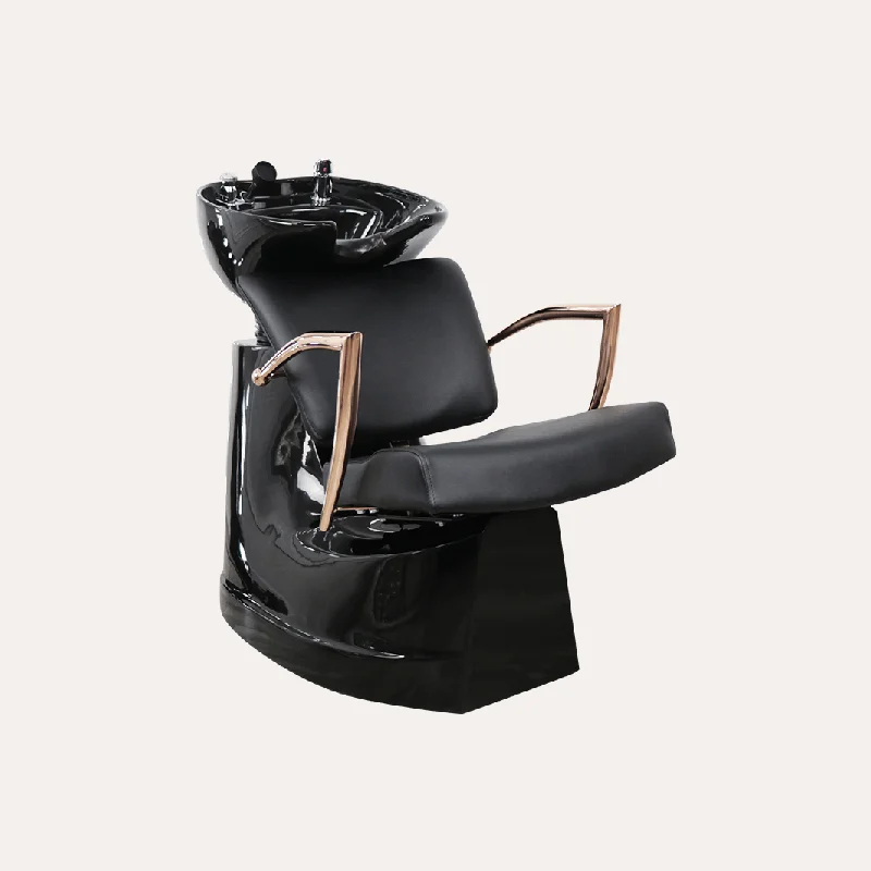 Manhattan Rose Gold Shampoo Bowl and Chair