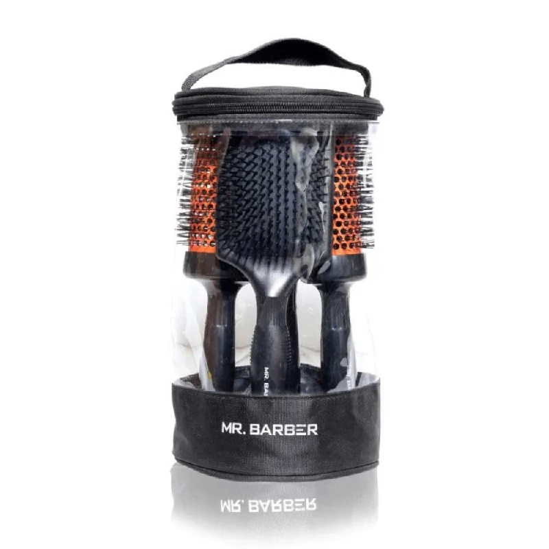 Mr. Barber Ceramic Brush Kit (Free Paddle Brush)