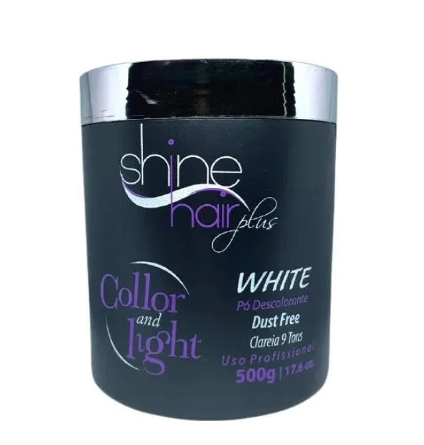 Professional Shine Dust Free 9 Tones White Bleaching Powder 500g - Shine Hair