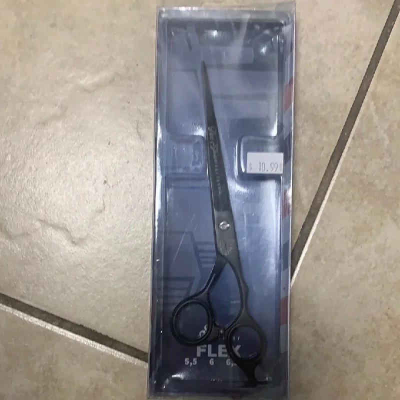 The Shave Factory Flex 7” Matte Black Finish Hair Shears