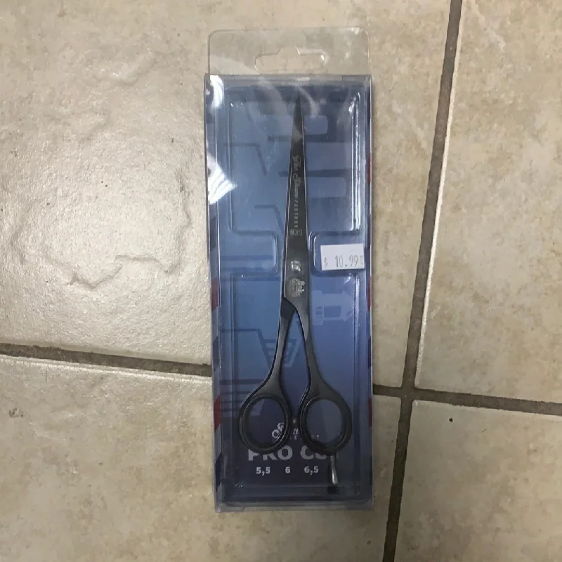 The Shave Factory Pro Cut 6.5” Matte Black Finish Hair Shears