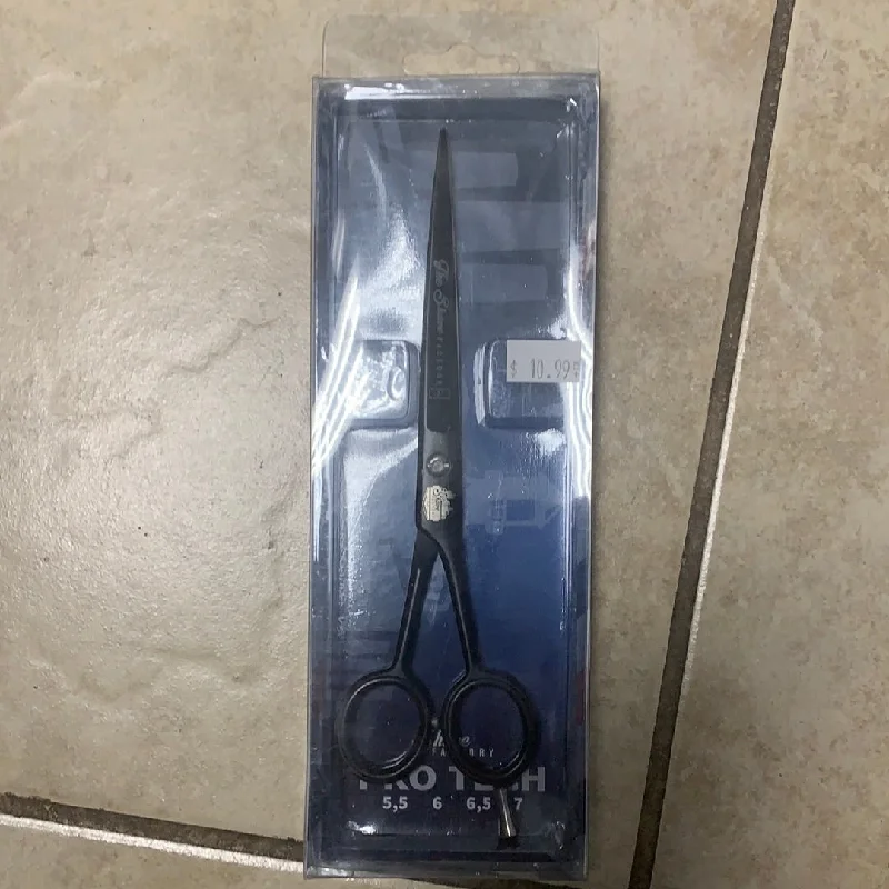 The Shave Factory Pro Tech 7” Matte Black Finish Hair Shears