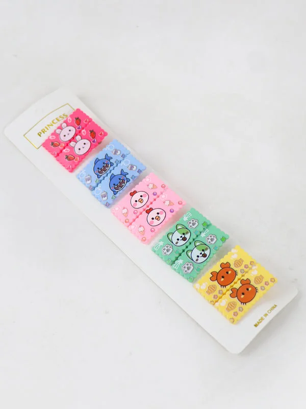 GHC14 Pack of 10 Hair Clip for Girls